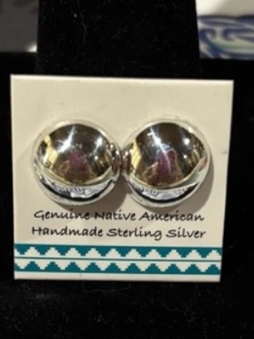 Navajo Sterling Silver Studs, Native American, Handmade